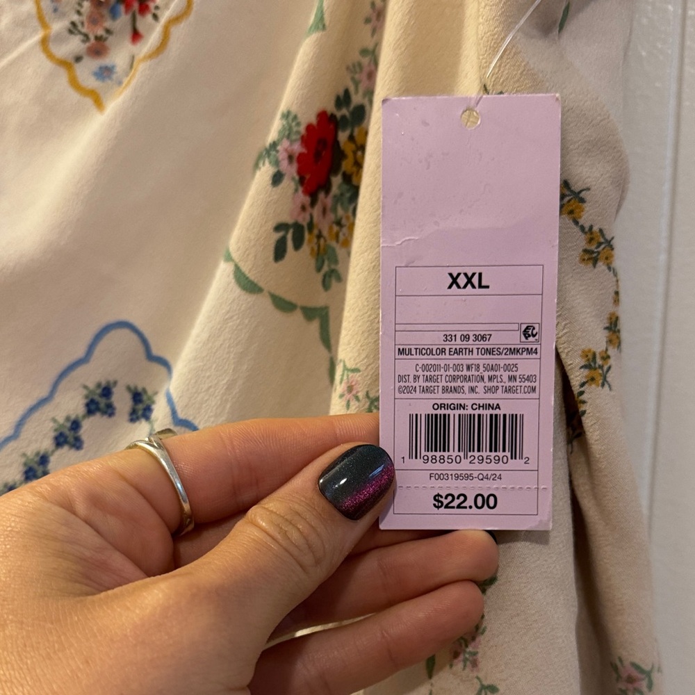Wild Fable Floral Print A-Line Skirt - Picture 5 of 6